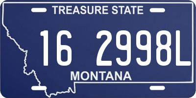 MT license plate 162998L