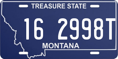 MT license plate 162998T