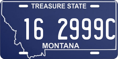 MT license plate 162999C