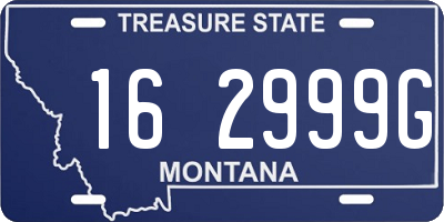 MT license plate 162999G