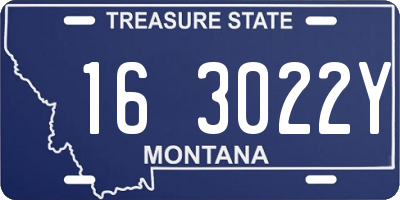 MT license plate 163022Y