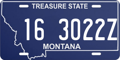 MT license plate 163022Z
