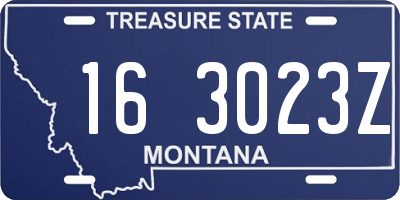 MT license plate 163023Z