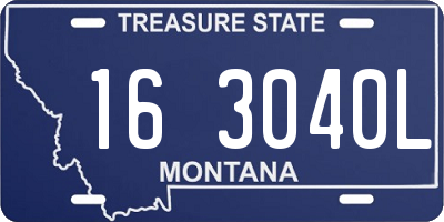 MT license plate 163040L