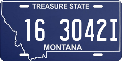 MT license plate 163042I