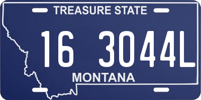 MT license plate 163044L