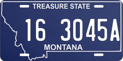 MT license plate 163045A