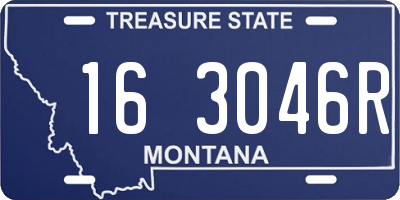 MT license plate 163046R