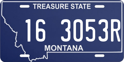 MT license plate 163053R