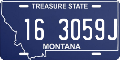 MT license plate 163059J
