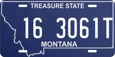 MT license plate 163061T