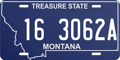 MT license plate 163062A