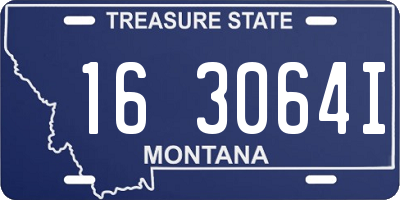 MT license plate 163064I