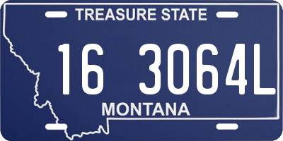 MT license plate 163064L