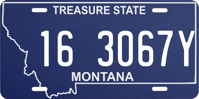 MT license plate 163067Y
