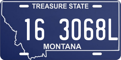 MT license plate 163068L