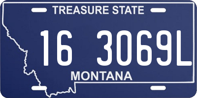 MT license plate 163069L