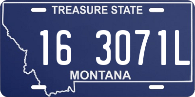 MT license plate 163071L