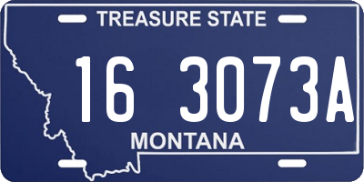 MT license plate 163073A