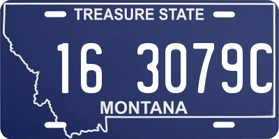MT license plate 163079C