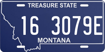 MT license plate 163079E
