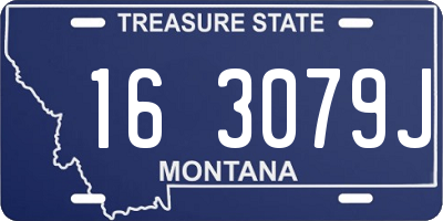 MT license plate 163079J