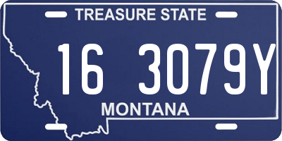 MT license plate 163079Y