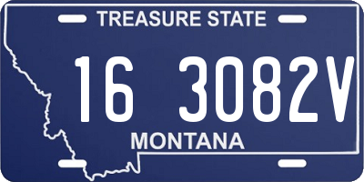 MT license plate 163082V