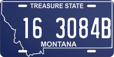 MT license plate 163084B
