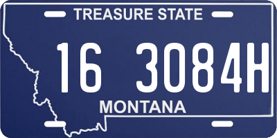 MT license plate 163084H
