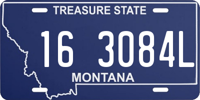 MT license plate 163084L