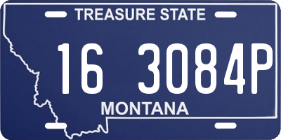 MT license plate 163084P