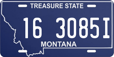 MT license plate 163085I