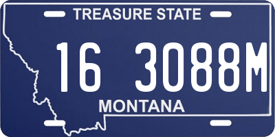 MT license plate 163088M