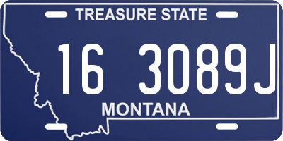 MT license plate 163089J