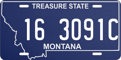 MT license plate 163091C