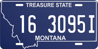 MT license plate 163095I