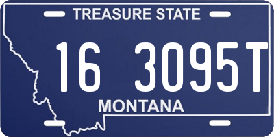 MT license plate 163095T