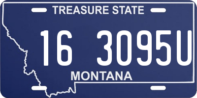 MT license plate 163095U