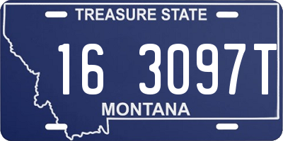 MT license plate 163097T