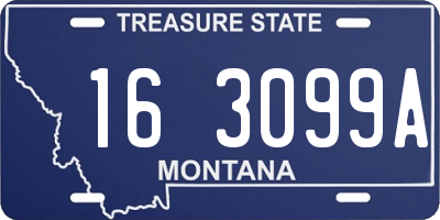 MT license plate 163099A