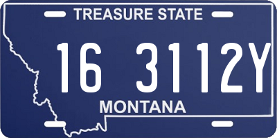 MT license plate 163112Y