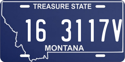 MT license plate 163117V