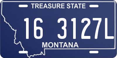 MT license plate 163127L
