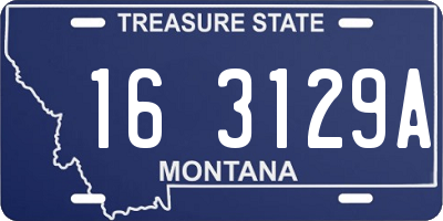 MT license plate 163129A