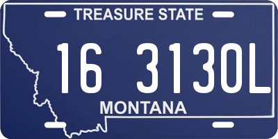 MT license plate 163130L