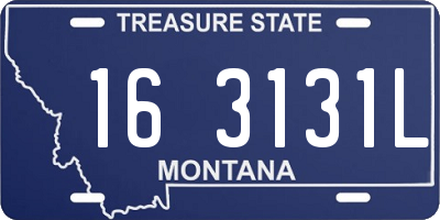 MT license plate 163131L