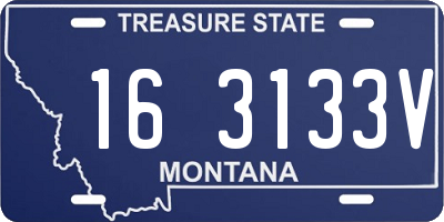 MT license plate 163133V