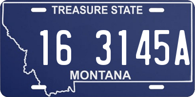 MT license plate 163145A