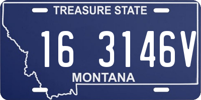 MT license plate 163146V